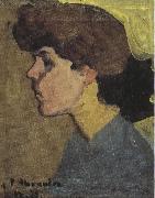 Head of a Woman in Profile (mk39) Amedeo Modigliani